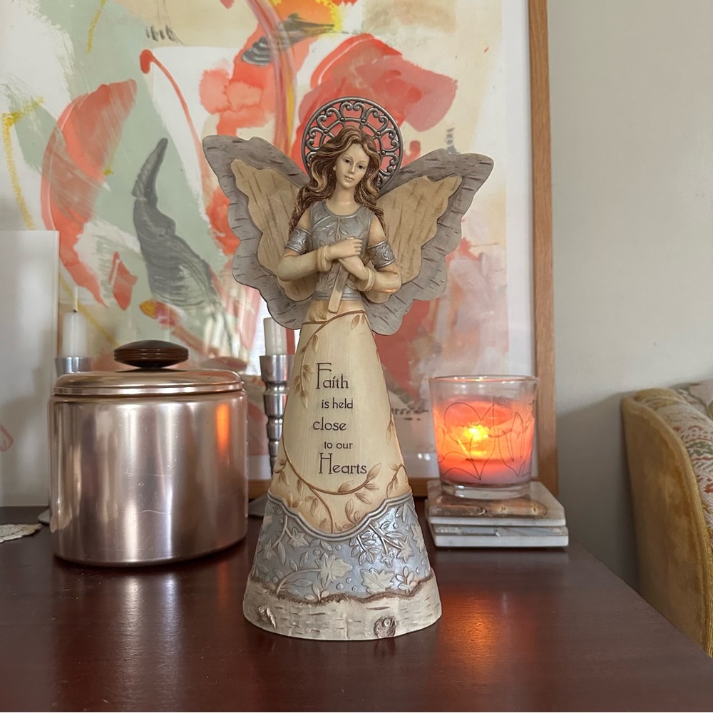 Faith 12" Heavenly Angel with Brich wings by Pavilion Gift Company